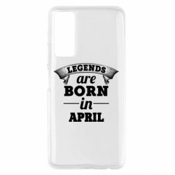 Чехол для Huawei P Smart 2021 Legends are born in April - PrintSalon