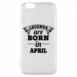 Чехол для iPhone 6/6S Legends are born in April - PrintSalon