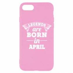 Чехол для iPhone SE 2022 Legends are born in April - PrintSalon