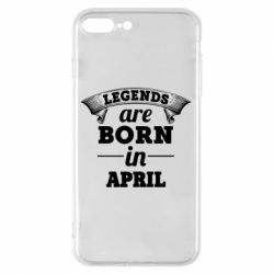 Чехол для iPhone 8 Plus Legends are born in April - PrintSalon