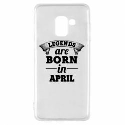 Чехол для Samsung A8 2018 Legends are born in April - PrintSalon