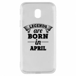 Чехол для Samsung J3 2017 Legends are born in April - PrintSalon