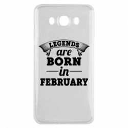 Чехол для Samsung J7 2016 Legends are born in February-PrintSalon Чехол для Samsung J7 2016 Legends are born in February
