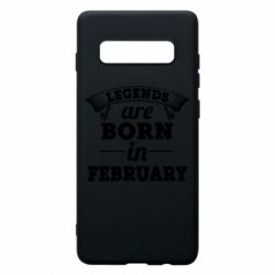 Чехол для Samsung S10+ Legends are born in February - PrintSalon