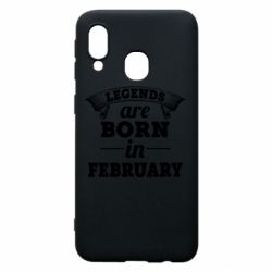 Чехол для Samsung A40 Legends are born in February - PrintSalon