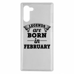 Чехол для Samsung Note 10 Legends are born in February - PrintSalon