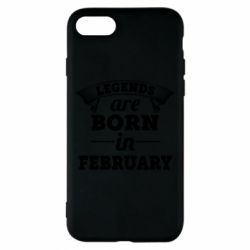 Чехол для iPhone 7 Legends are born in February - PrintSalon