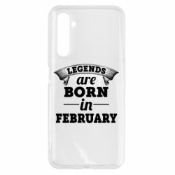 Чехол для Realme 6 Legends are born in February - PrintSalon