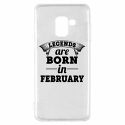 Чехол для Samsung A8 2018 Legends are born in February - PrintSalon