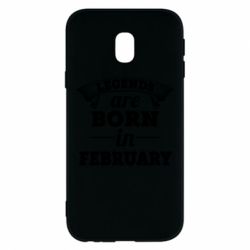 Чехол для Samsung J3 2017 Legends are born in February - PrintSalon