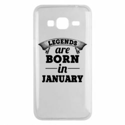 Чехол для Samsung J3 2016 Legends are born in January - PrintSalon