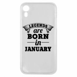 Чехол для iPhone XR Legends are born in January - PrintSalon