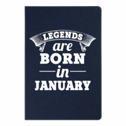 Блокнот с принто Legends are born in January - PrintSalon
