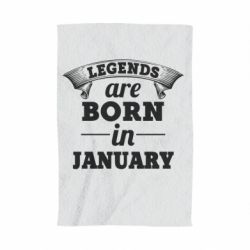 Полотенце с принтом Legends are born in January - PrintSalon