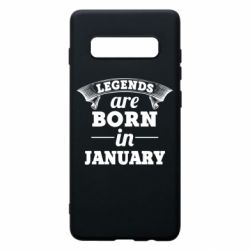 Чехол для Samsung S10+ Legends are born in January - PrintSalon