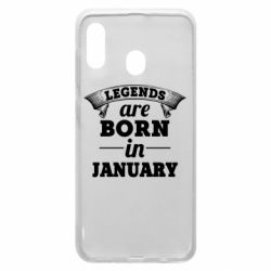 Чехол для Samsung A20 Legends are born in January - PrintSalon