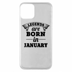 Чехол для iPhone 11 Legends are born in January - PrintSalon