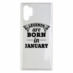 Чехол для Samsung Note 10 Plus Legends are born in January - PrintSalon