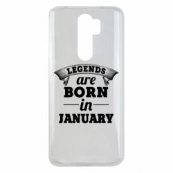 Чехол для Xiaomi Redmi Note 8 Pro Legends are born in January - PrintSalon