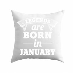Подушка Legends are born in January-PrintSalon Подушка Legends are born in January
