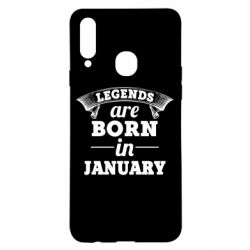 Чехол для Samsung A20s Legends are born in January - PrintSalon