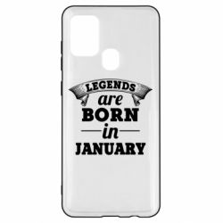 Чехол для Samsung A21s Legends are born in January - PrintSalon