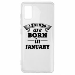 Чехол для Samsung A41 Legends are born in January - PrintSalon