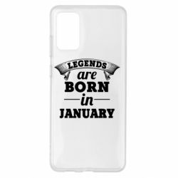Чехол для Samsung S20+ Legends are born in January - PrintSalon
