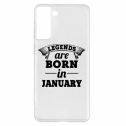 Чехол для Samsung S21+ Legends are born in January - PrintSalon