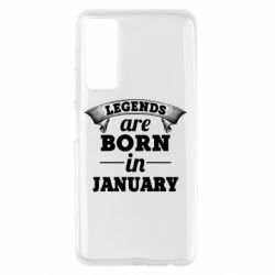 Чехол для Huawei P Smart 2021 Legends are born in January - PrintSalon