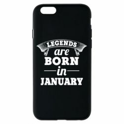 Чехол для iPhone 6/6S Legends are born in January - PrintSalon