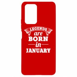 Чехол для Xiaomi Redmi Note 10 Pro Legends are born in January - PrintSalon