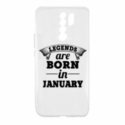 Чехол для Xiaomi Redmi 9 Legends are born in January - PrintSalon