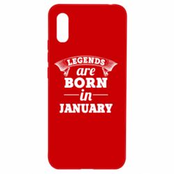 Чехол для Xiaomi Redmi 9a Legends are born in January - PrintSalon