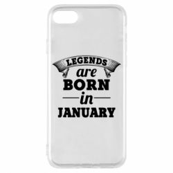 Чехол для iPhone 7 Legends are born in January - PrintSalon