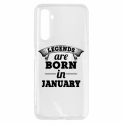 Чехол для Realme 6 Legends are born in January - PrintSalon