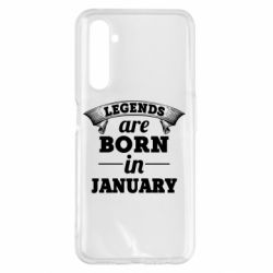 Чехол для Realme 6 Pro Legends are born in January - PrintSalon