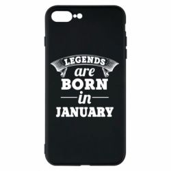 Чехол для iPhone 7 Plus Legends are born in January - PrintSalon