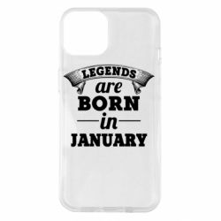 Чехол для iPhone 14 Legends are born in January