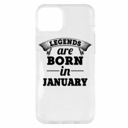 Чехол для iPhone 14 Plus Legends are born in January - PrintSalon
