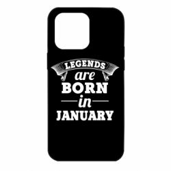 Чехол для iPhone 14 Pro Max Legends are born in January - PrintSalon