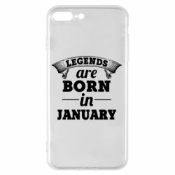 Чехол для iPhone 8 Plus Legends are born in January - PrintSalon