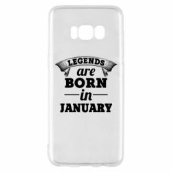 Чехол для Samsung S8 Legends are born in January - PrintSalon