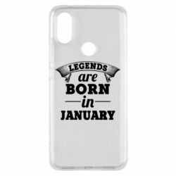 Чехол для Xiaomi Mi A2 Legends are born in January - PrintSalon