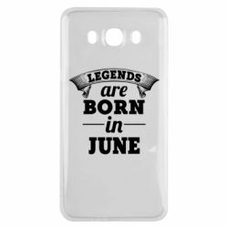 Чехол для Samsung J7 2016 Legends are born in June-PrintSalon Чехол для Samsung J7 2016 Legends are born in June