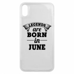 Чехол для iPhone Xs Max Legends are born in June - PrintSalon