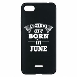 Чехол для Xiaomi Redmi 6A Legends are born in June - PrintSalon