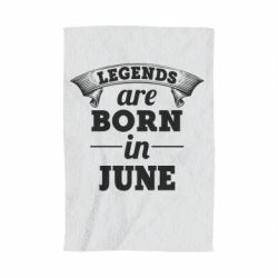 Полотенце с принтом Legends are born in June - PrintSalon
