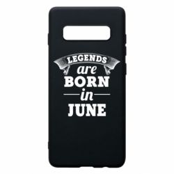 Чехол для Samsung S10+ Legends are born in June - PrintSalon