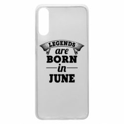 Чехол для Samsung A70 Legends are born in June - PrintSalon